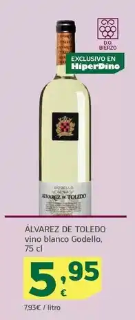 HiperDino Alvarez de toledo - vino blanco godello oferta