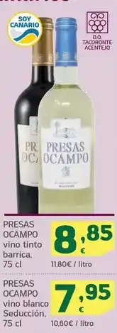 HiperDino Presas ocampo - vino tinto barrica oferta