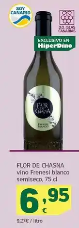 HiperDino Flor de chasna - vino frenesi blanco semiseco oferta