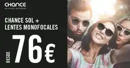 Vista Óptica Sol - chance + lentes monofocales oferta