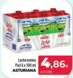 Spar La Palma Central lechera asturiana - leche entera oferta