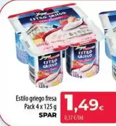 Spar La Palma Spar - estilo griego fresa oferta