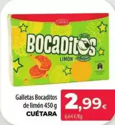 Spar La Palma Cuétara - galletas bocaditos de limón oferta