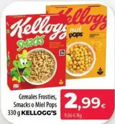 Spar La Palma Kellogg's - cereales frosties, smacks o miel pops oferta