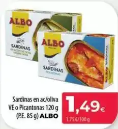 Spar La Palma Albo - sardinas en ac/oliva ve o picantonas oferta