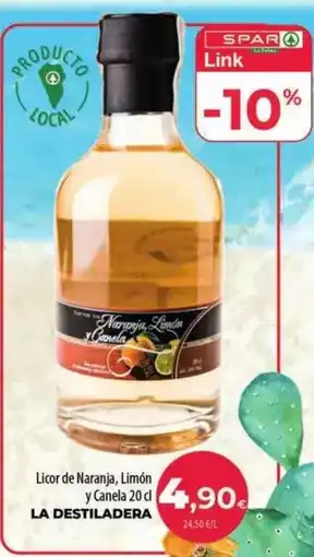 Spar La Palma Licor de naranja, limón y canela oferta