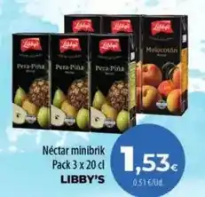 Spar La Palma Libby's - néctar minibrik oferta