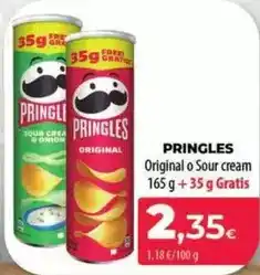 Spar La Palma Pringles - original o sour cream oferta