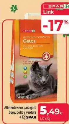 Spar La Palma Spar - alimento seco para gato buey, pollo y verdura oferta