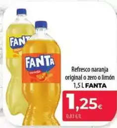 Spar La Palma Fanta - refresco naranja original o zero o limón oferta
