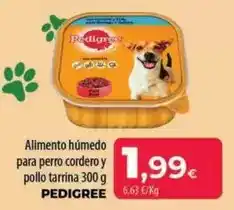 Spar La Palma Pedigree - alimento húmedo para perro cordero y pollo tarrina oferta