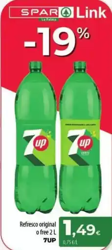 Spar La Palma 7up - refresco original o free oferta