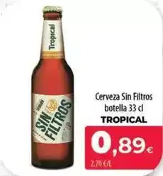 Spar La Palma Tropical - cerveza sin filtros botella oferta