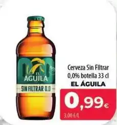 Spar La Palma El aguila - cerveza sin filtrar 0,0% botella oferta