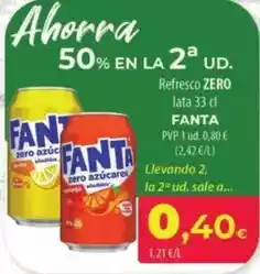 Spar La Palma Fanta - refresco zero oferta