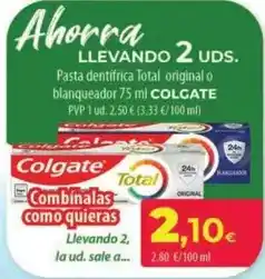 Spar La Palma Colgate - pasta dentifrica total original o blanqueador oferta