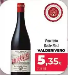 Spar La Palma Valderivero - vino tinto roble oferta