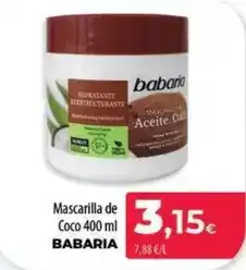 Spar La Palma Babaria - mascarilla de coco oferta