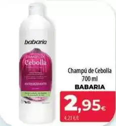 Spar La Palma Babaria - champú de cebolla oferta