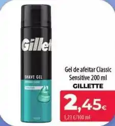 Spar La Palma Gillette - gel de afeitar classic sensitive oferta