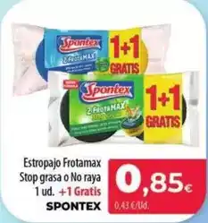 Spar La Palma Spontex - estropajo frotamax stop grasa o no raya oferta