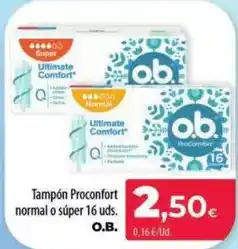 Spar La Palma Ob - tampón proconfort normal o súper oferta