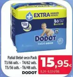 Spar La Palma Dodot - pañal bebé seco pack oferta