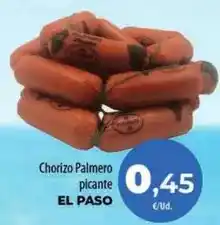 Spar La Palma Paso - chorizo palmero picante oferta