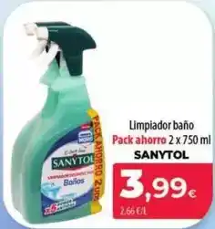 Spar La Palma Sanytol - limpiador baño pack ahorro oferta