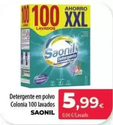 Spar La Palma Saonil - detergente en polvo colonia oferta