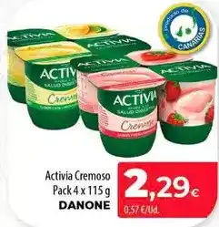 SPAR Lanzarote Danone - activia cremoso oferta