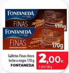 SPAR Lanzarote Fontaneda - galletas finas choco leche o negro oferta
