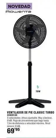 Optimus Rowenta - ventilador de pie classic turbo oferta