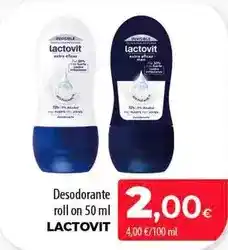 SPAR Lanzarote Lactovit - desodorante roll on oferta