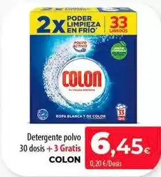 SPAR Lanzarote Colon - detergente polvo 30 dosis oferta