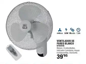 Optimus Blanco - ventilador de pared oferta