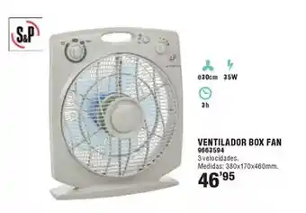 Optimus Ventilador box fan oferta