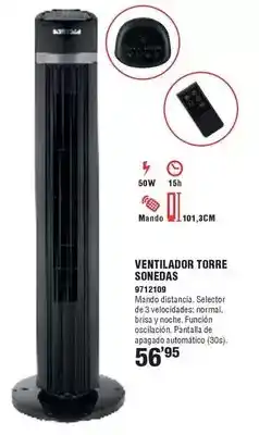 Optimus Ventilador torre sonedas oferta