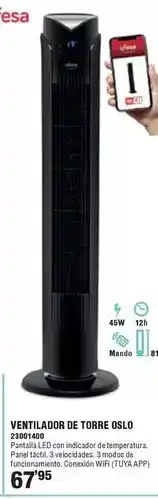 Optimus Ventilador de torre oslo oferta