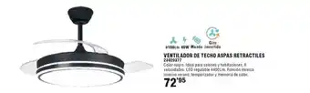 Optimus Ventilador de techo aspas refractiles oferta