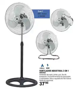 Optimus Ventilador industrial 3 en 1 oferta