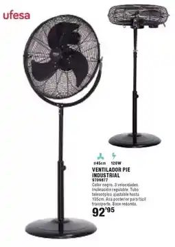 Optimus Ufesa - ventilador pie industrial oferta