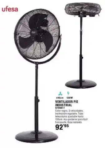 Optimus Ufesa - ventilador pie industrial oferta