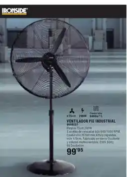 Optimus Ironside - ventilador pie industrial oferta