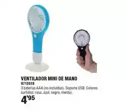 Optimus Ventilador mini de mano oferta