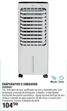 Optimus Evaporativo e ionizador oferta