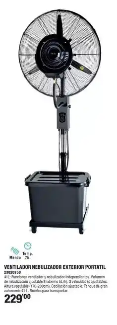Optimus Ventilador exterior portatil oferta
