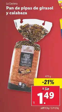 Lidl Pan de pipas de girasol y calabaza oferta