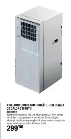 Optimus Aire acondicionado portatil com bomba de calor 767btu oferta