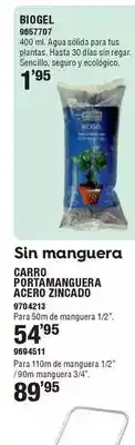 Optimus Carro portamanguera acero zincado oferta